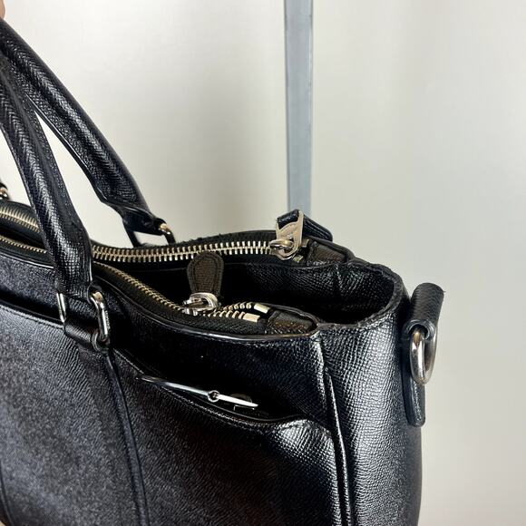 COACH Metropolitan Double Zip Business Case - Black - Picture 6 of 7